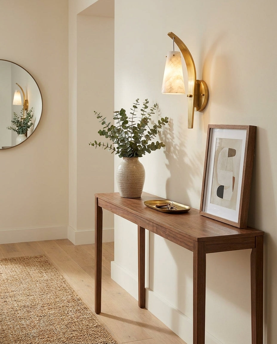 Karo Alabaster Curated Alabaster Wall Sconce