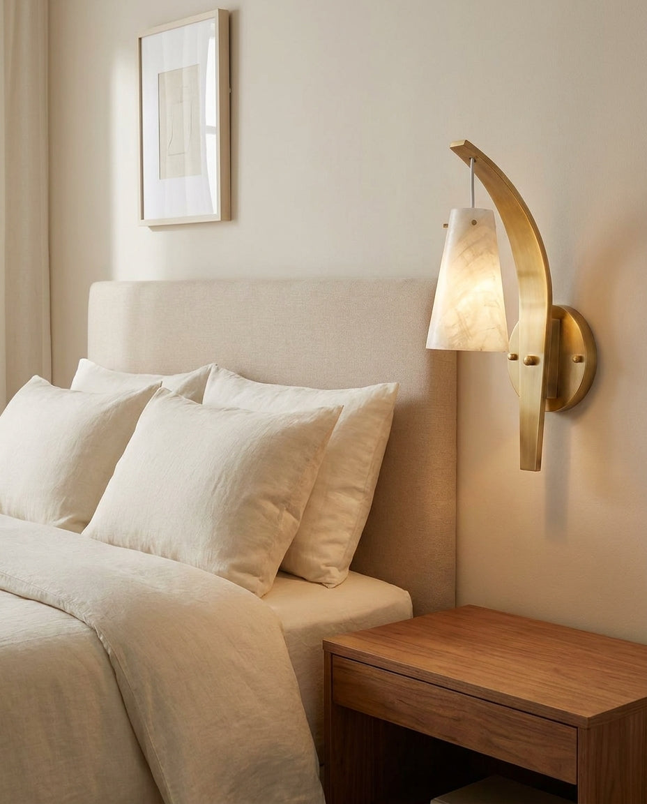 Karo Alabaster Curated Alabaster Wall Sconce