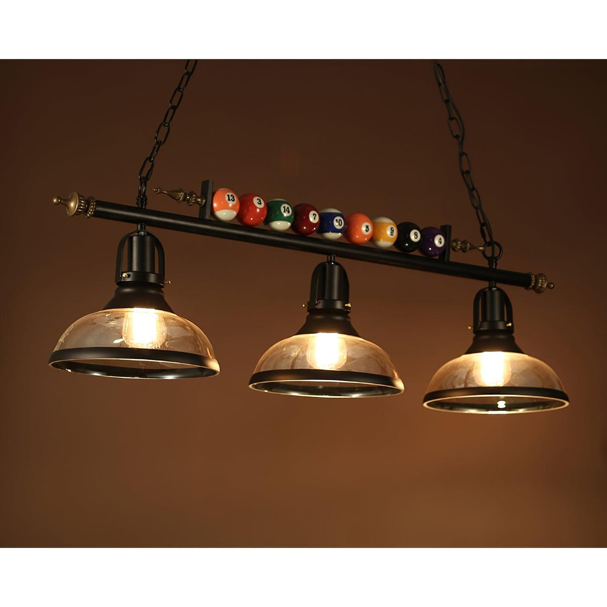 Kasha Billiard Curated Mouth-Blown Frosted Glass – side angled contour profile