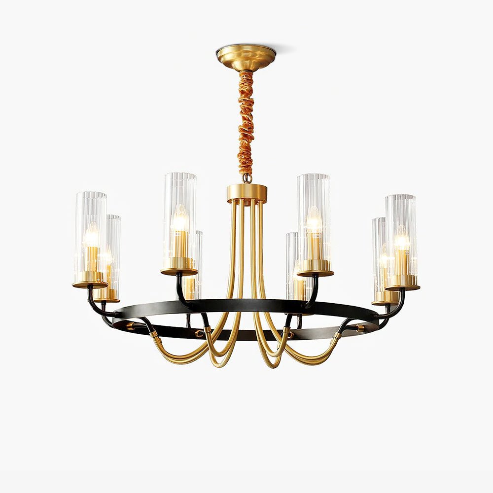 Kearney Curated Mouth-Blown Frosted Glass Chande – Mouth-Blown Frosted Glass Chandelier