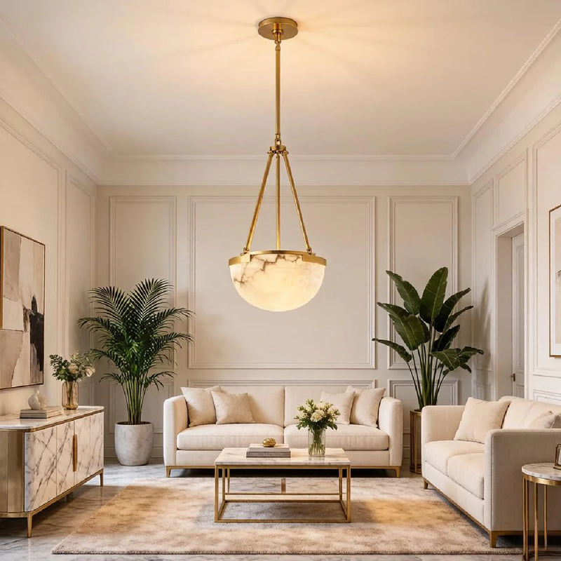 JINSHE Spanish Alabaster Marble Chandelier Pendant Light - product image