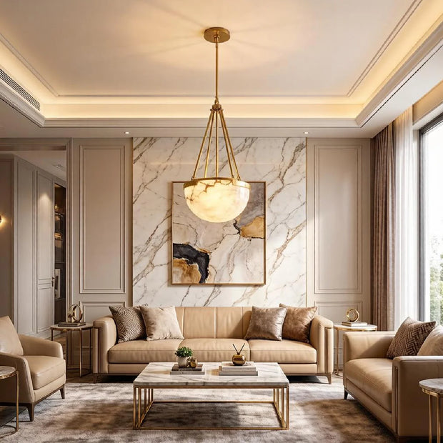 Kelly Alabaster Pendant Light | JINSHE