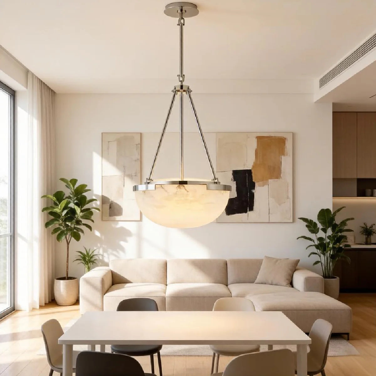 JINSHE Spanish Alabaster Marble Chandelier Pendant Light - product image