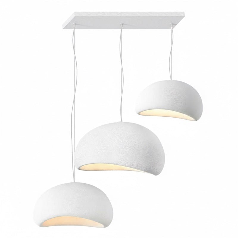 Zenra Wabi-Sabi Organic Curated Iron & Glass Cha – full fixture elevation view #1 #2