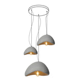 Celeste Cloud Curated Iron & Glass Chandelier – illuminated warm ambiance setting #1 #2