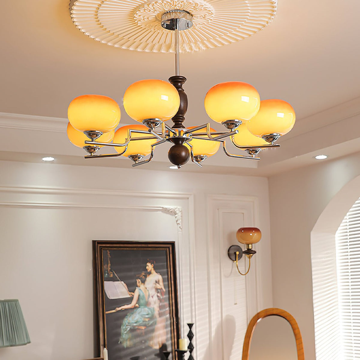 Modern Kingsley Chandelier – Ambient Illumination in Luxury Interior Setting View 6