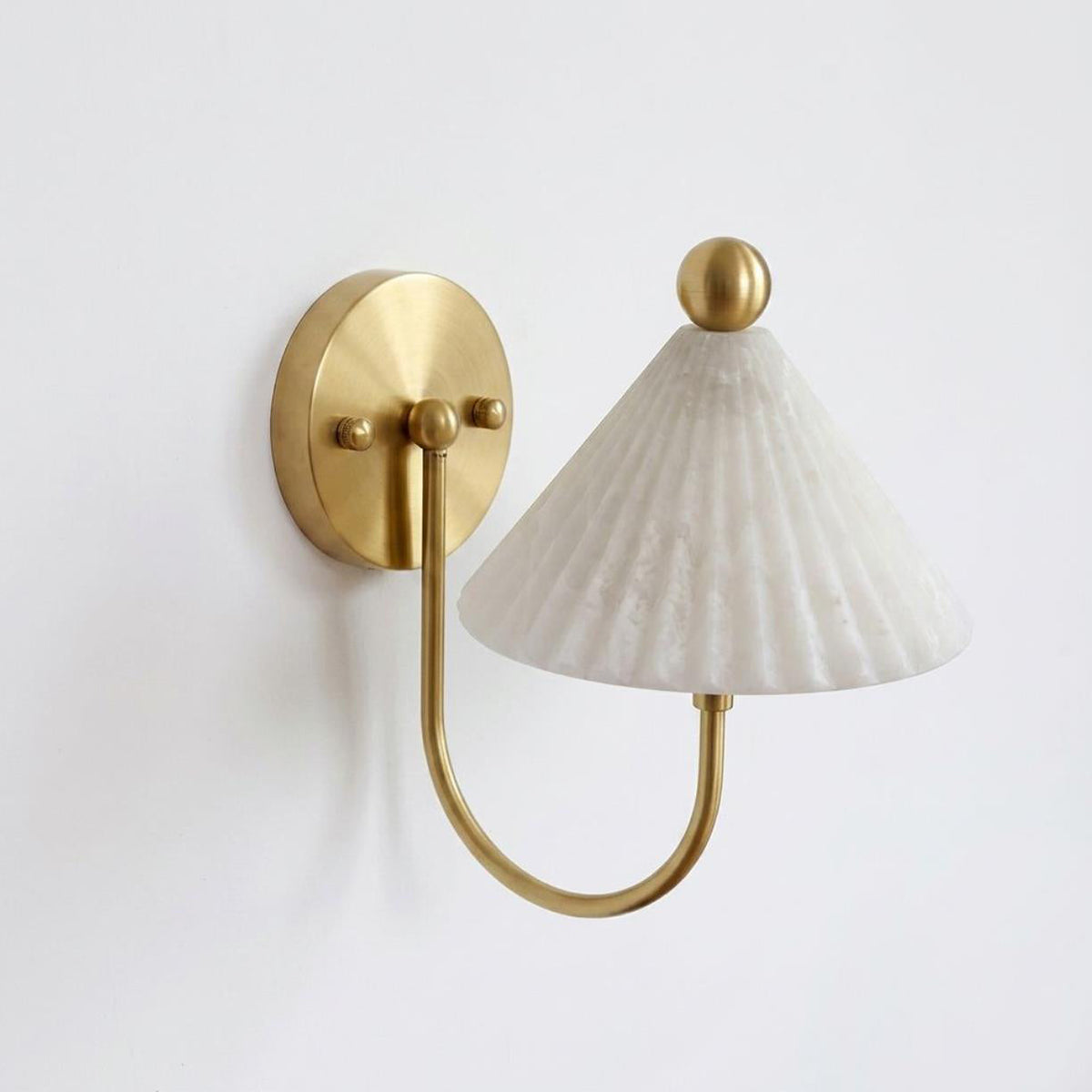 Kismet Alabaster Curated Alabaster Wall Sconce – W 20cm x H 28cm  W 7.8 x H 11 finish configuration