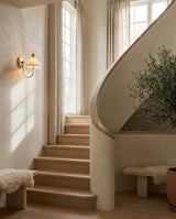 Kismet Alabaster Curated Alabaster Wall Sconce – macro detail view