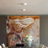 Premium Steel Pendant Light View 3 | Plena Fabric Shade Pendant Light | Designer Minimalist Chandelier | JINSHE | JINSHE
