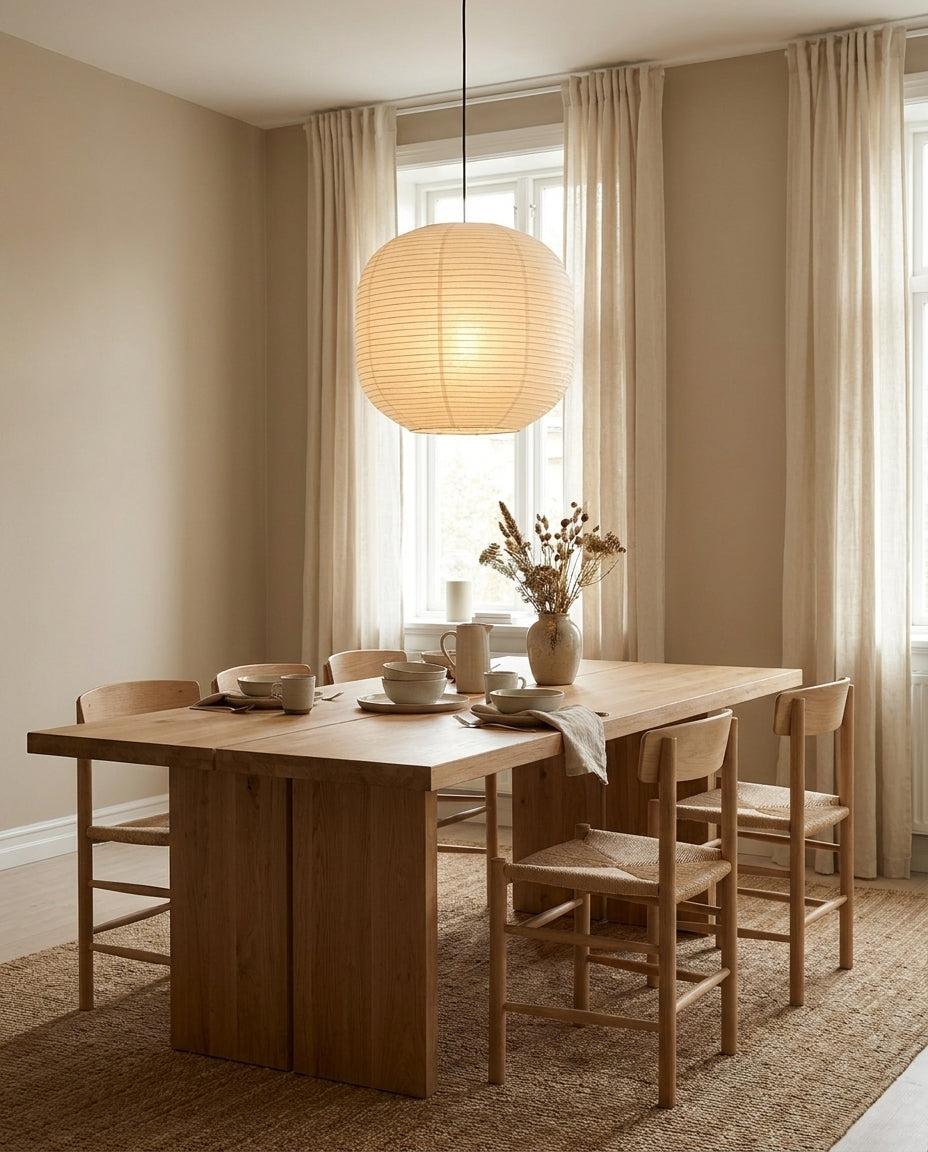 Kiyome Paper Curated Washi Paper Pendant Light
