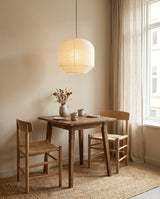 Kiyome Paper Curated Washi Paper Pendant Light – dimensional scale reference
