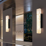 Spanish Alabaster Wall Lamp View 4 | Solid Brass Wall Lamp | Natural Stone Sconce | JINSHE | JINSHE