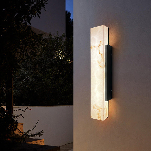 Solid Brass Wall Lamp | Natural Stone Sconce | JINSHE