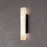 Spanish Alabaster Wall Lamp View 3 | Solid Brass Wall Lamp | Natural Stone Sconce | JINSHE | JINSHE