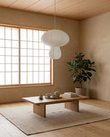Kogane Paper Curated Washi Paper Pendant Light – dimensional scale reference