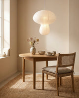 Washi Paper craftsmanship detail on Kogane Paper Curated Washi Paper Pendant Light