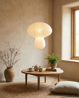 Kogane Paper Curated Washi Paper Pendant Light – macro detail view