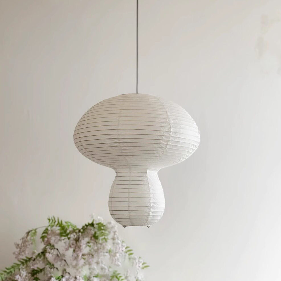 Kogane Paper Curated Washi Paper Pendant Light – Dia 45cm x H 50cm ∅ 17.7 x H 19.6 finish configuration #1
