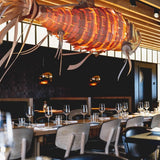 Modern Koi Chandelier – Ambient Illumination in Luxury Interior Setting View 15