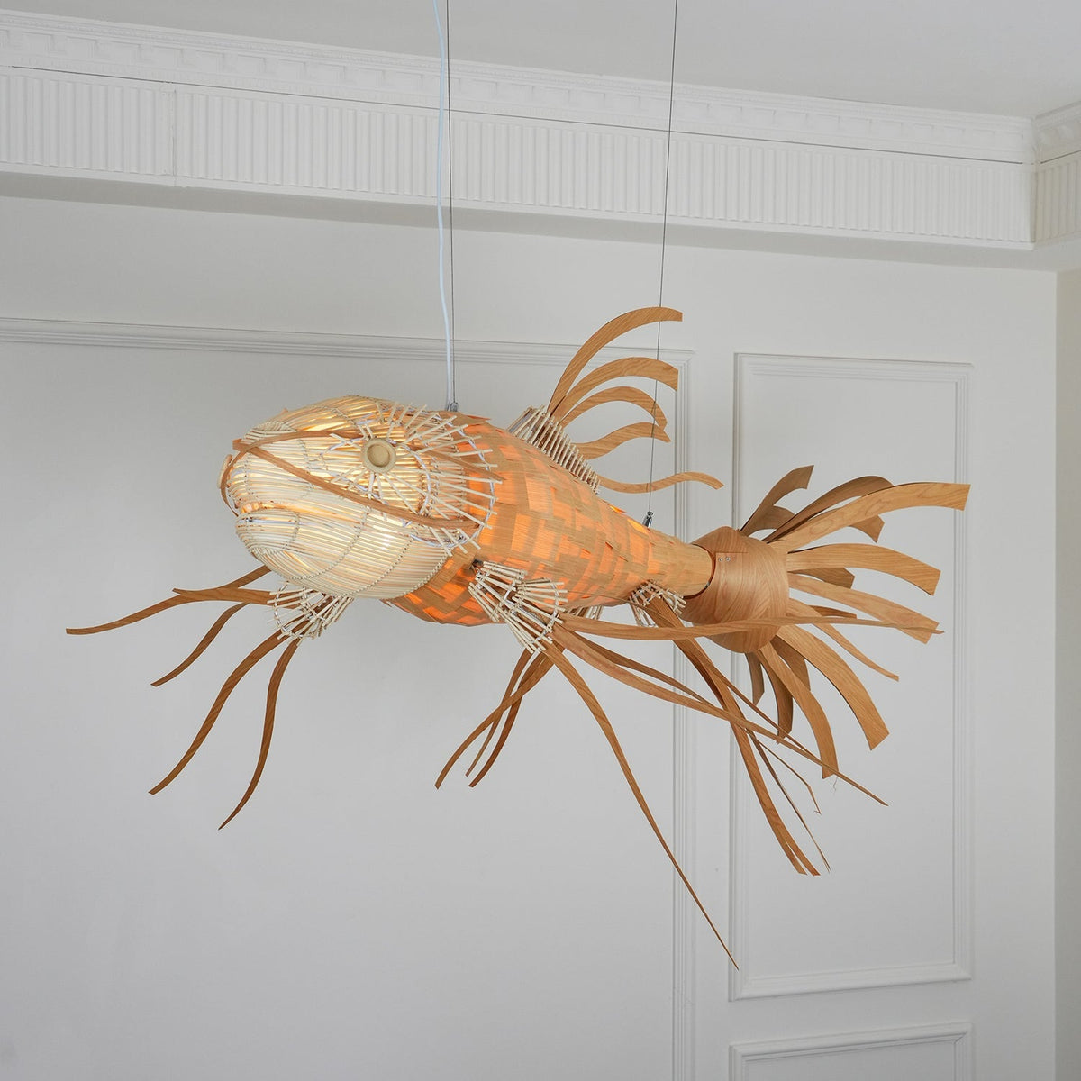 Modern Koi Chandelier – Ambient Illumination in Luxury Interior Setting View 4