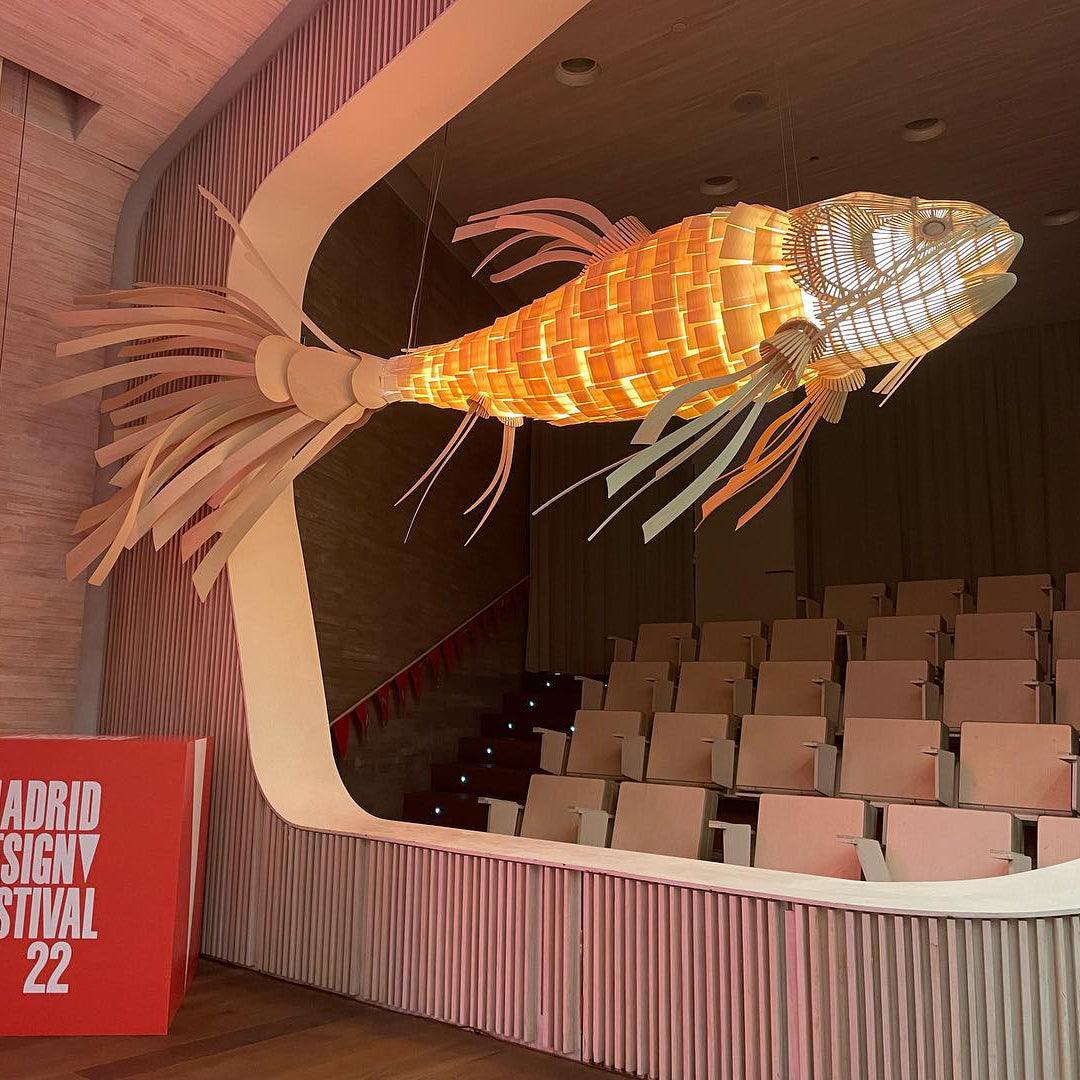 Modern Koi Chandelier – Ambient Illumination in Luxury Interior Setting View 3