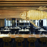 Modern Koi Chandelier – Ambient Illumination in Luxury Interior Setting View 14