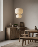 Komorebi Curated Iron & Glass Pendant Light – handcrafted surface texture