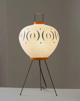 Komori Curated Washi Paper Table Lamp – architectural ceiling profile