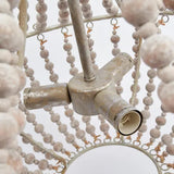 Koralky Curated Iron & Glass Chandelier – macro detail view #1