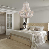 Koralky Curated Iron & Glass Chandelier – structural canopy joint detail
