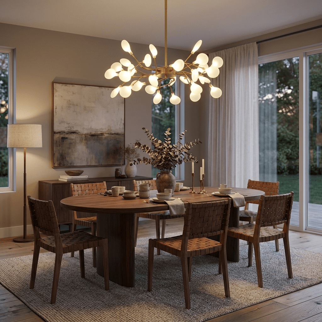 LED Firefly Sputnik Curated Mouth-Blown Frosted – handcrafted surface texture
