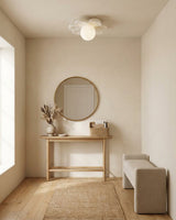 La Fleur Alabaster Curated Alabaster Flush Mount – architectural ceiling profile