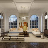Optical Acrylic craftsmanship detail on Labilis Curated Optical Acrylic Chandelier