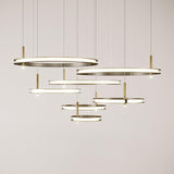 Labilis Curated Optical Acrylic Chandelier – illuminated warm ambiance setting