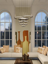 Labilis Curated Optical Acrylic Chandelier – full fixture elevation view