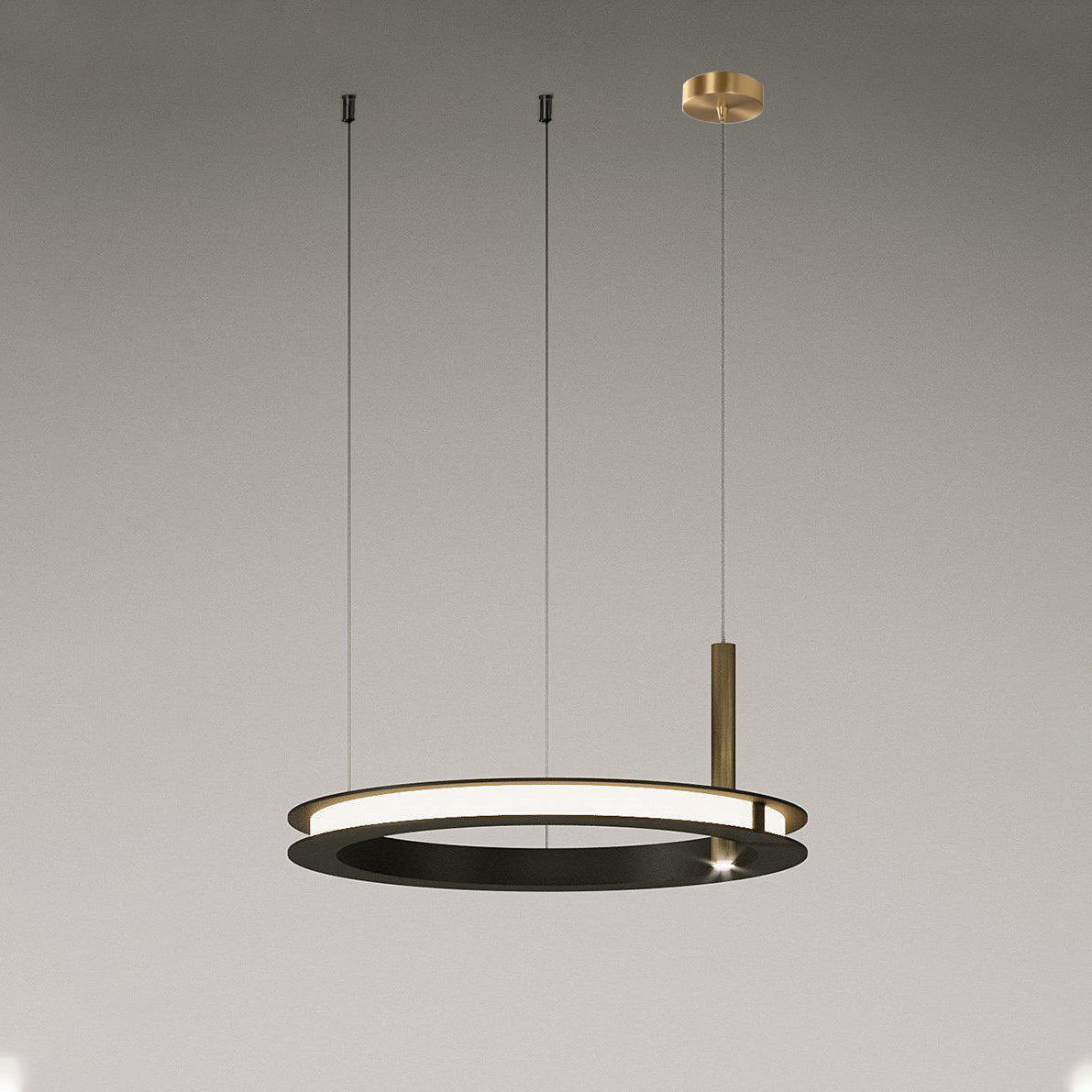 Labilis Curated Optical Acrylic Chandelier – handcrafted surface texture #1