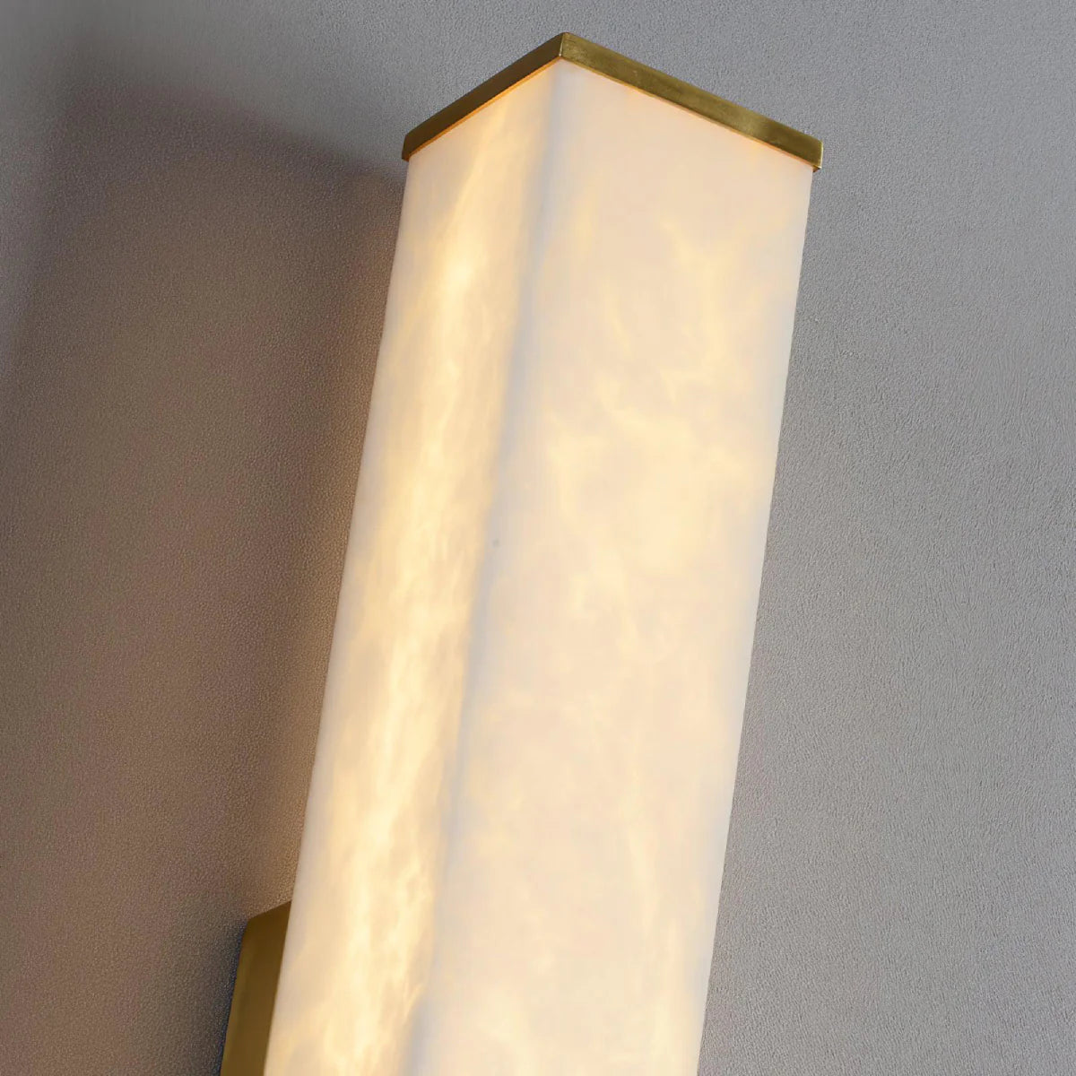 Spanish Alabaster Wall Lamp View 11 | Natural Spanish Alabaster Labra Wall Lamp | Wabi Sabi Lighting | JINSHE | JINSHE
