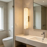 Spanish Alabaster Wall Lamp View 7 | Natural Spanish Alabaster Labra Wall Lamp | Wabi Sabi Lighting | JINSHE | JINSHE