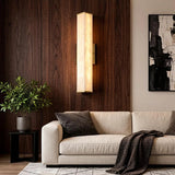 Spanish Alabaster Wall Lamp View 6 | Natural Spanish Alabaster Labra Wall Lamp | Wabi Sabi Lighting | JINSHE | JINSHE