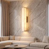 Spanish Alabaster Wall Lamp View 5 | Natural Spanish Alabaster Labra Wall Lamp | Wabi Sabi Lighting | JINSHE | JINSHE