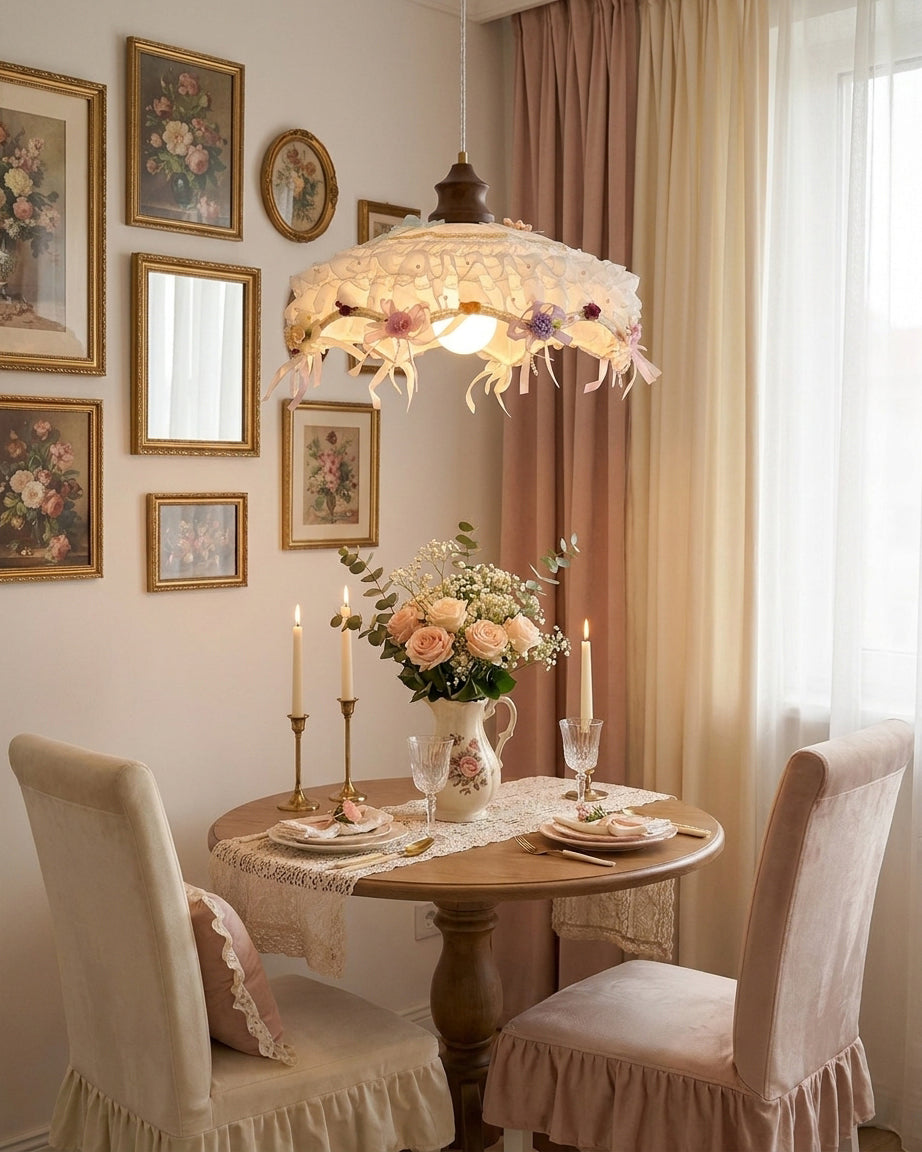 Lacelune Pendant Light – Ambient Illumination in Luxury Interior Setting View 8