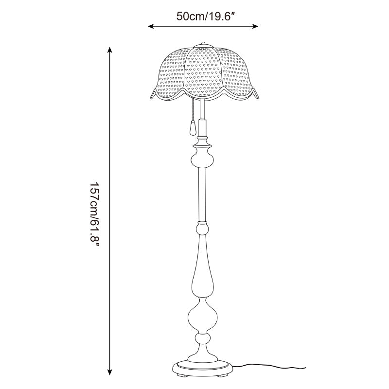Lacienne Floor Curated Solid Hardwood Floor Lamp