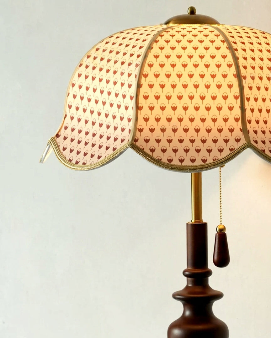 Lacienne Floor Curated Solid Hardwood Floor Lamp – full fixture elevation view