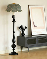 Lacienne Floor Curated Solid Hardwood Floor Lamp – dimensional scale reference