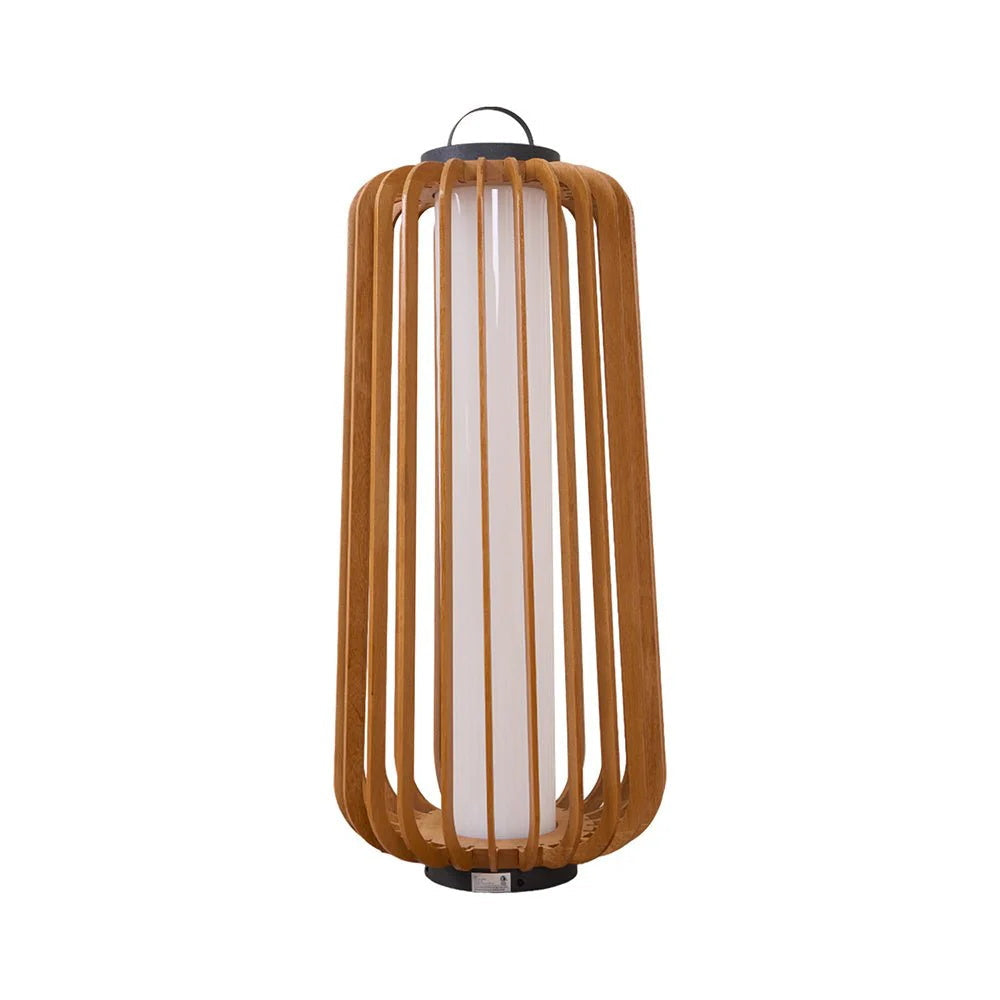 Lantern Outdoor Curated Iron & Glass Table Lamp – macro detail view #1