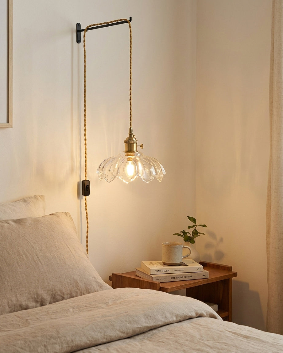 Larena Glass Plug In Pendant Light – Ambient Illumination in Luxury Interior Setting View 4