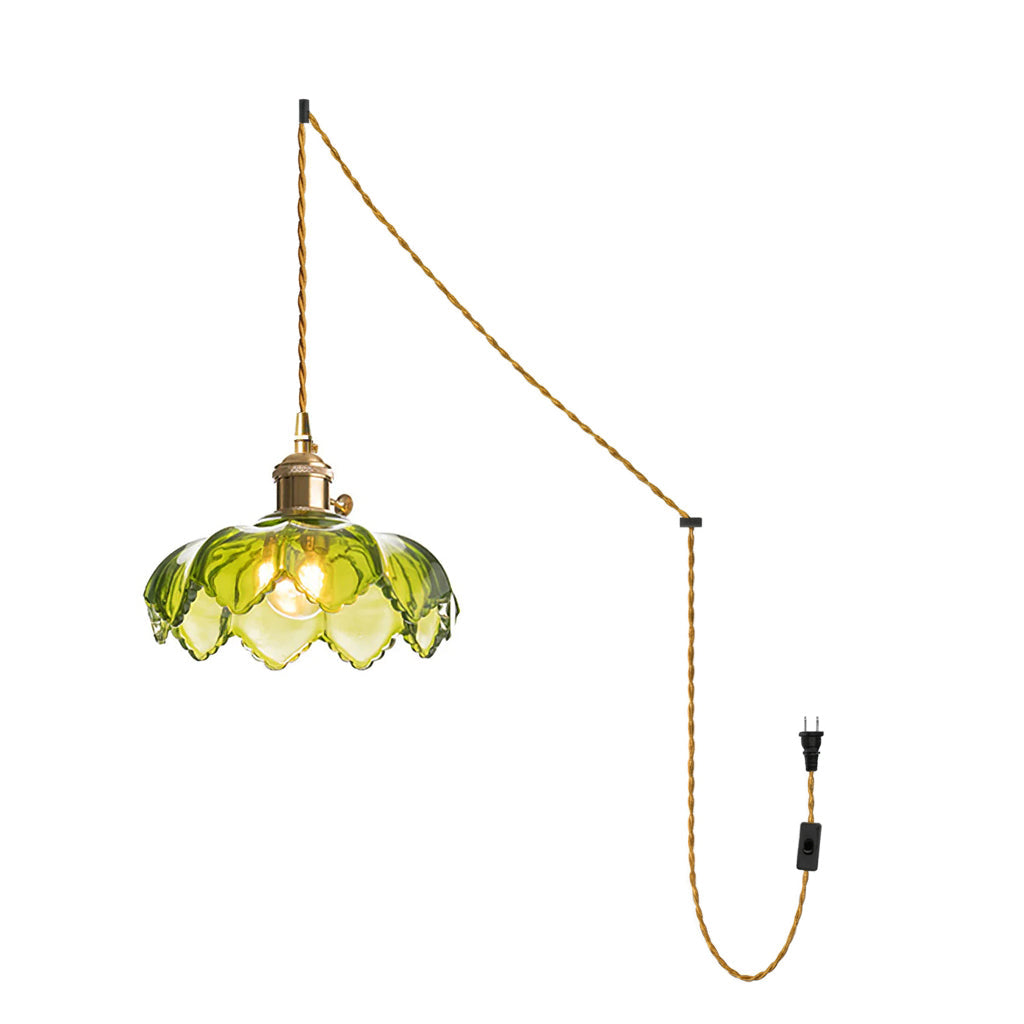 Larena Glass Plug In Pendant Light – Ambient Illumination in Luxury Interior Setting View 9