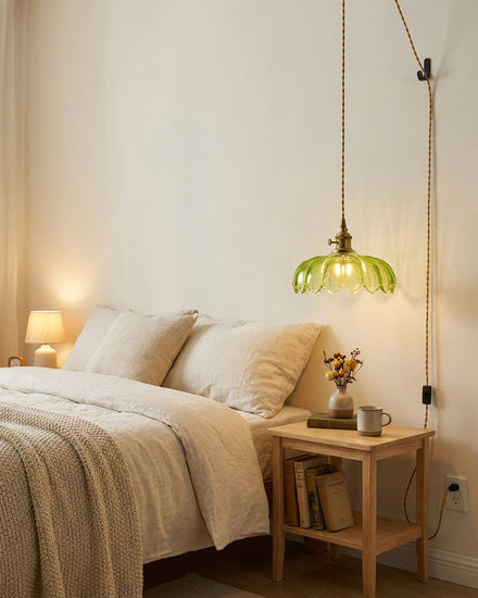 Larena Glass Plug In Pendant Light