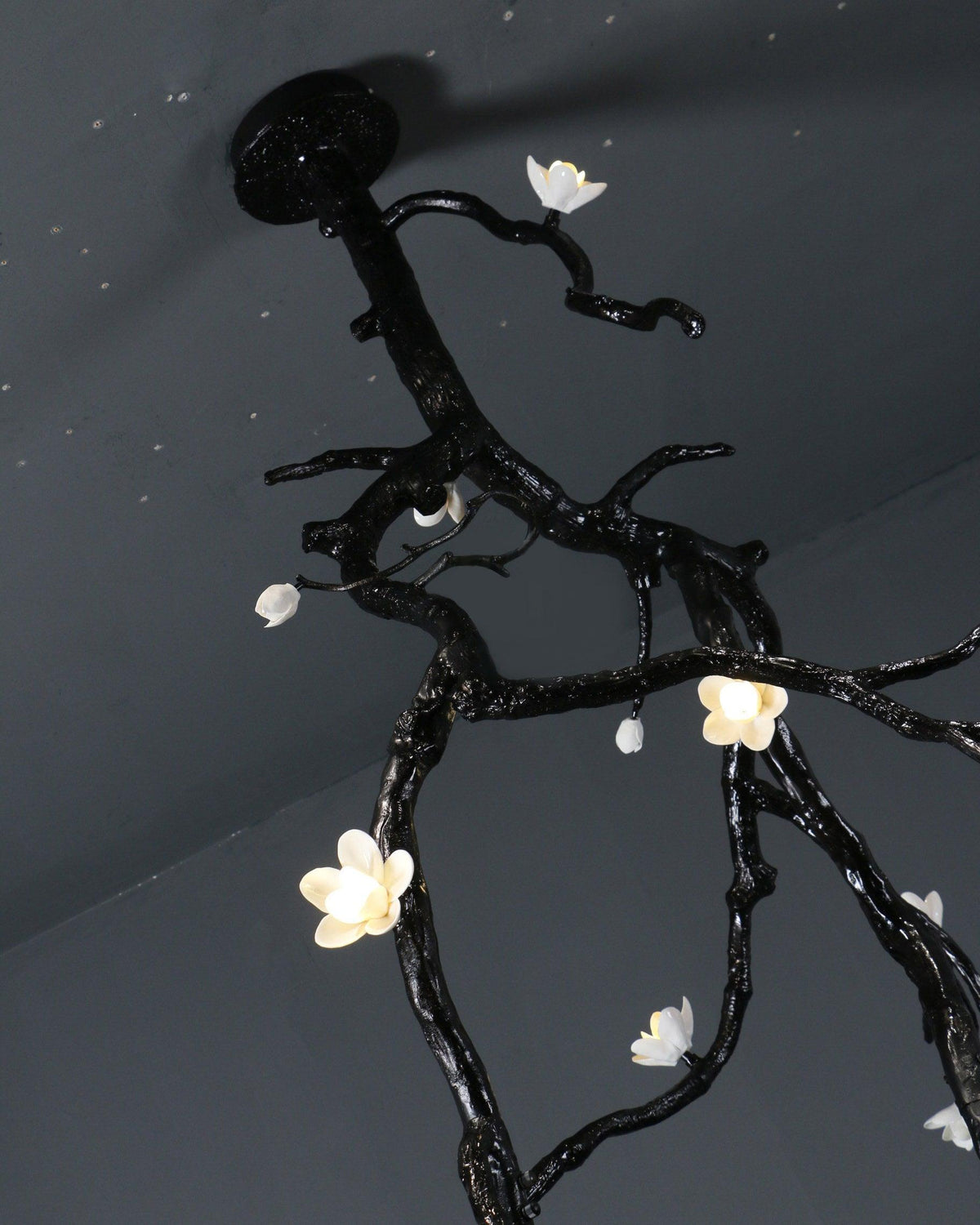 Large Long Branch Flower Chandelier – Ambient Illumination in Luxury Interior Setting View 7