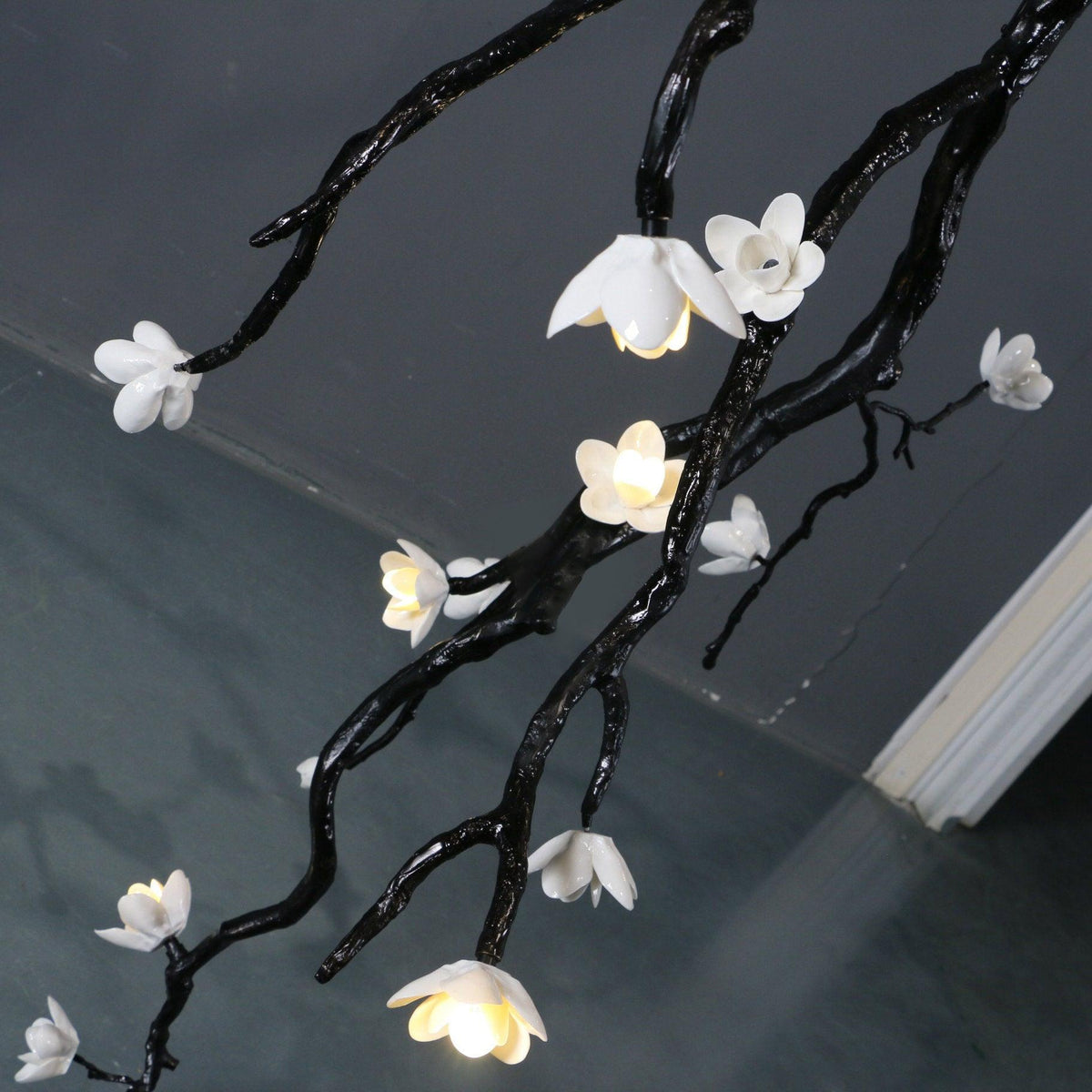 Large Long Branch Flower Chandelier – Ambient Illumination in Luxury Interior Setting View 8